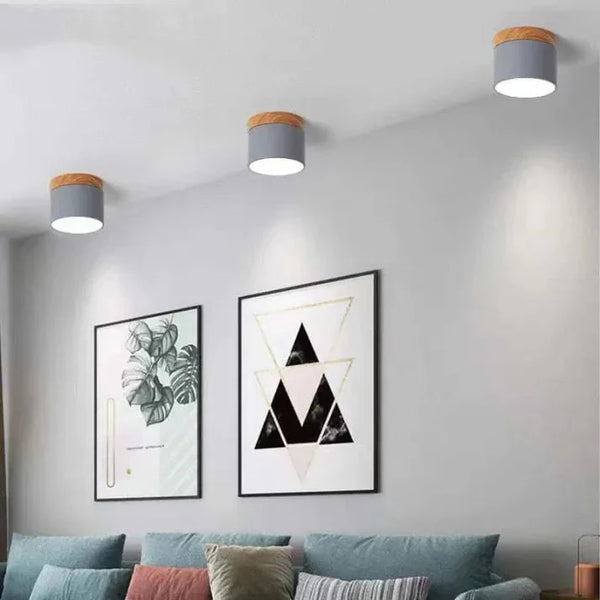 Slanke Scandinavische LED Spotplafondlamp – Moderne Noordse Halverlichting