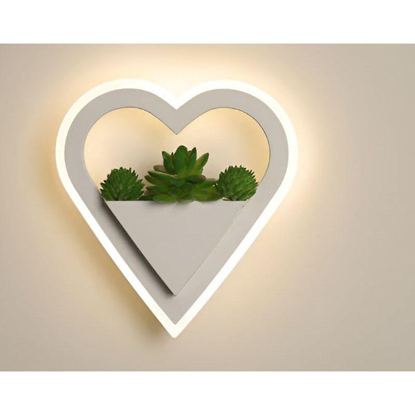 Minimalistische Scandinavische Wandlamp Artistiek Plantdesign met Sfeervolle LED Verlichting