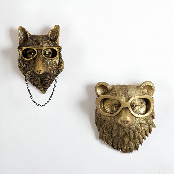 Wandhaak Dierenhoofd – Decoratieve Wanddecoratie van Hars