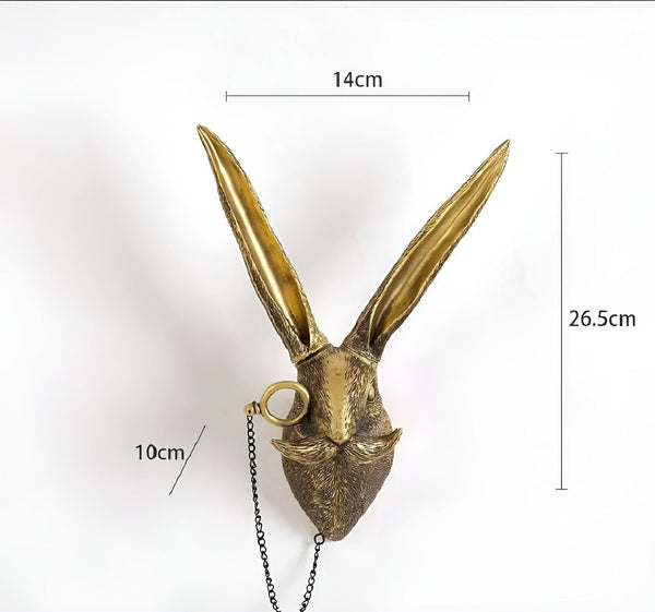 Wandhaak Dierenhoofd – Decoratieve Wanddecoratie van Hars