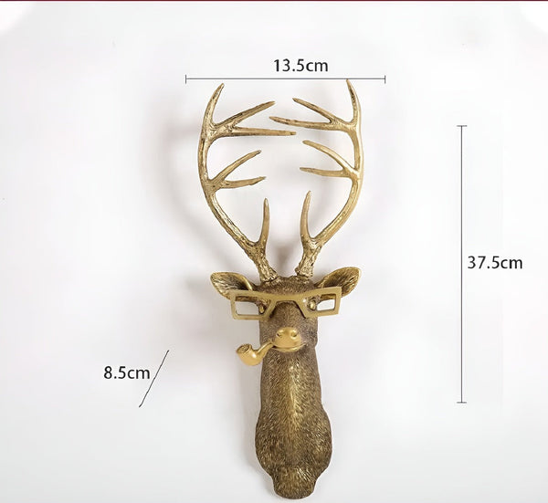 Wandhaak Dierenhoofd – Decoratieve Wanddecoratie van Hars
