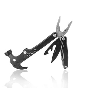 11-in-1 Multitool met Hamer – Alles-in-één Gereedschap voor Outdoor, Camping & Klussen | Compact & RVS