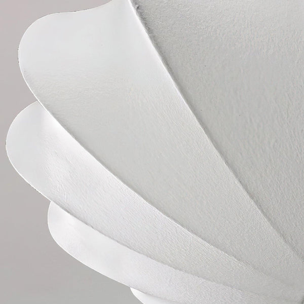 Elegante Plafondlamp in Schelpvorm – Stoffen Design Lamp Ø80cm