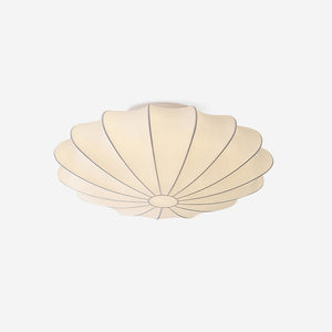 Elegante Plafondlamp in Schelpvorm – Stoffen Design Lamp Ø80cm