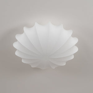 Elegante Plafondlamp in Schelpvorm – Stoffen Design Lamp Ø80cm