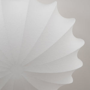 Elegante Plafondlamp in Schelpvorm – Stoffen Design Lamp Ø80cm