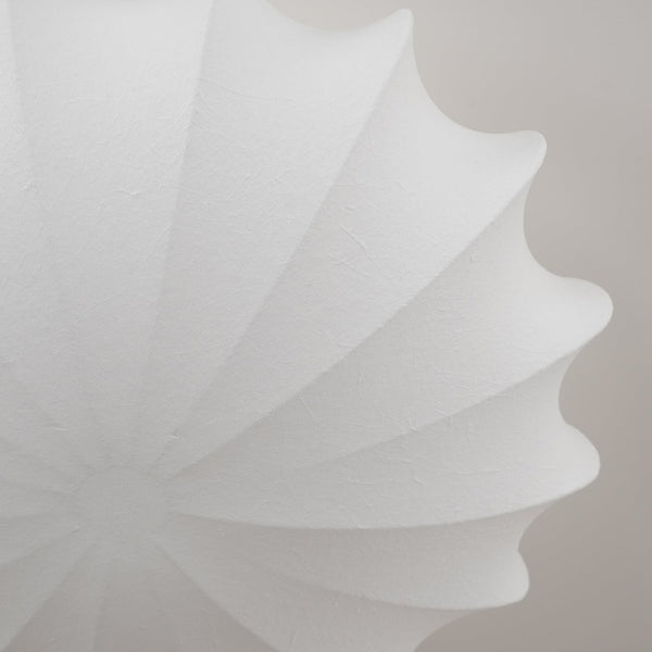 Elegante Plafondlamp in Schelpvorm – Stoffen Design Lamp Ø80cm