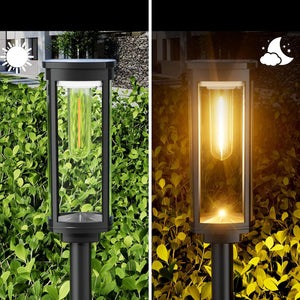Waterdichte Zonne-energie Tuinlantaarns voor Buiten, Pad & Terrasverlichting