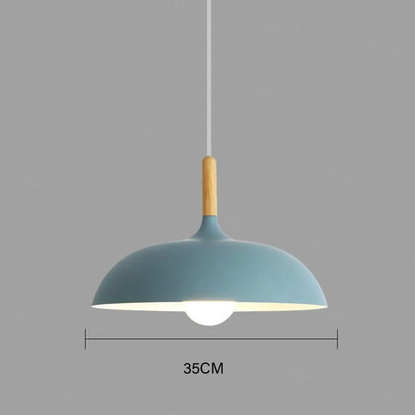 NordicOak LED Plafondlamp – Scandinavische Eiken Hanglamp voor Moderne Interieurs