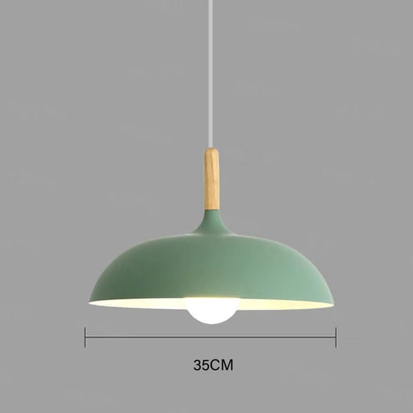 NordicOak LED Plafondlamp – Scandinavische Eiken Hanglamp voor Moderne Interieurs