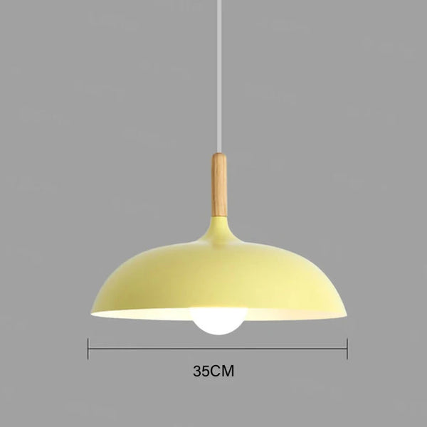 NordicOak LED Plafondlamp – Scandinavische Eiken Hanglamp voor Moderne Interieurs