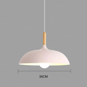 NordicOak LED Plafondlamp – Scandinavische Eiken Hanglamp voor Moderne Interieurs