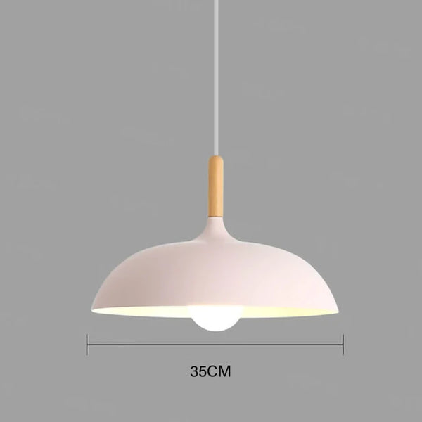 NordicOak LED Plafondlamp – Scandinavische Eiken Hanglamp voor Moderne Interieurs