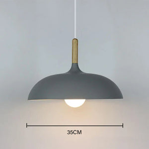 NordicOak LED Plafondlamp – Scandinavische Eiken Hanglamp voor Moderne Interieurs