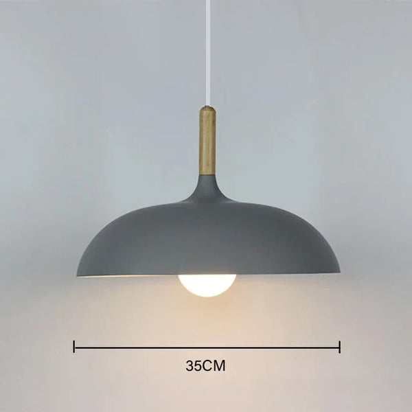 NordicOak LED Plafondlamp – Scandinavische Eiken Hanglamp voor Moderne Interieurs