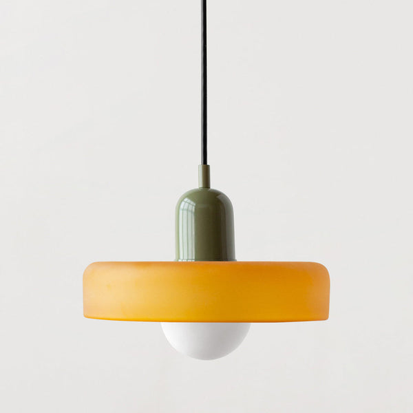 Bauhaus Hanglamp van Gekleurd Glas | Moderne Artistieke Pendellamp voor Thuis