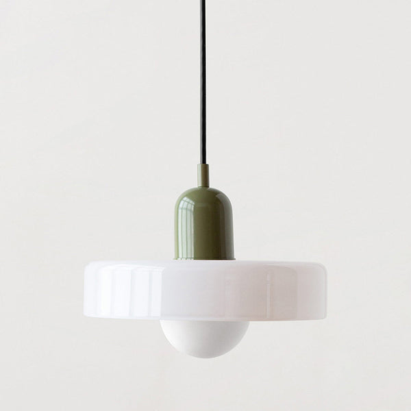 Bauhaus Hanglamp van Gekleurd Glas | Moderne Artistieke Pendellamp voor Thuis