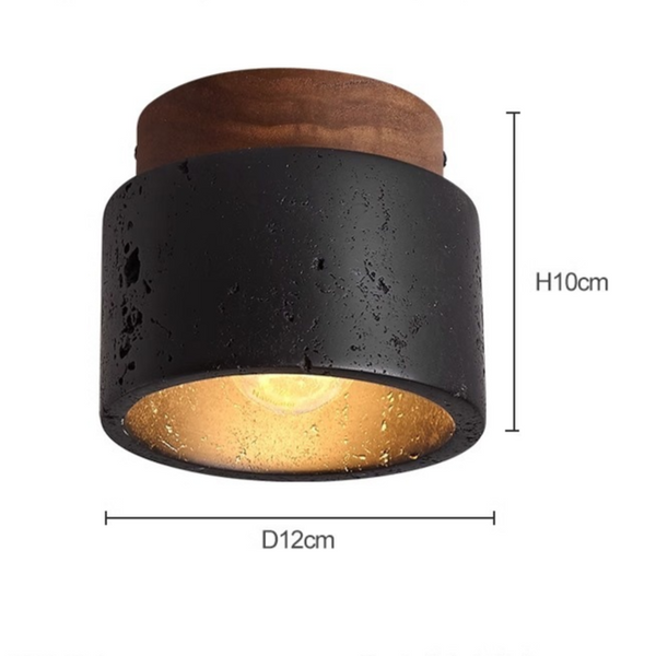 Plafondlamp in Natuursteenstijl – Moderne Sfeerverlichting voor Thuis