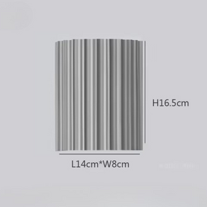 Moderne Geribbelde Wandleuchte  Stijlvolle Architectonische Wandlamp voor Interieur