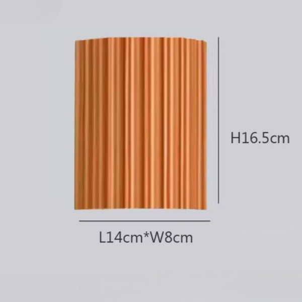 Moderne Geribbelde Wandleuchte  Stijlvolle Architectonische Wandlamp voor Interieur