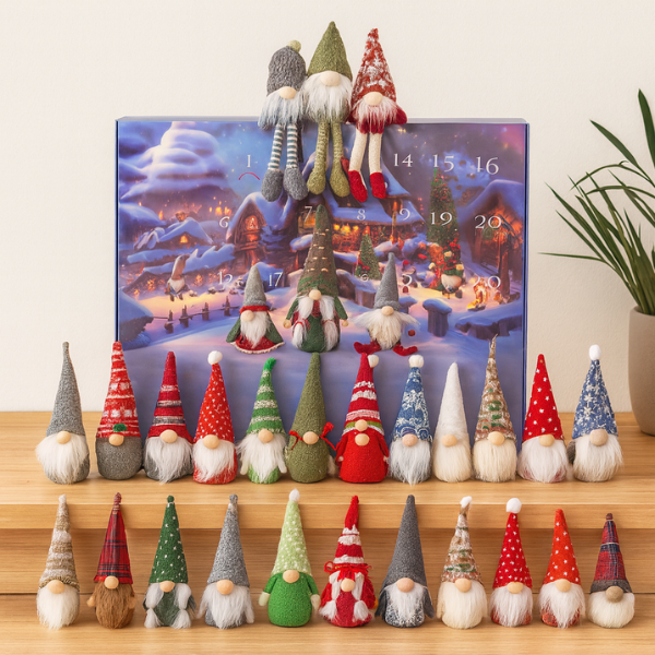Adventskalender Kerstgnomes – Pluche Gnome Verrassingen voor December