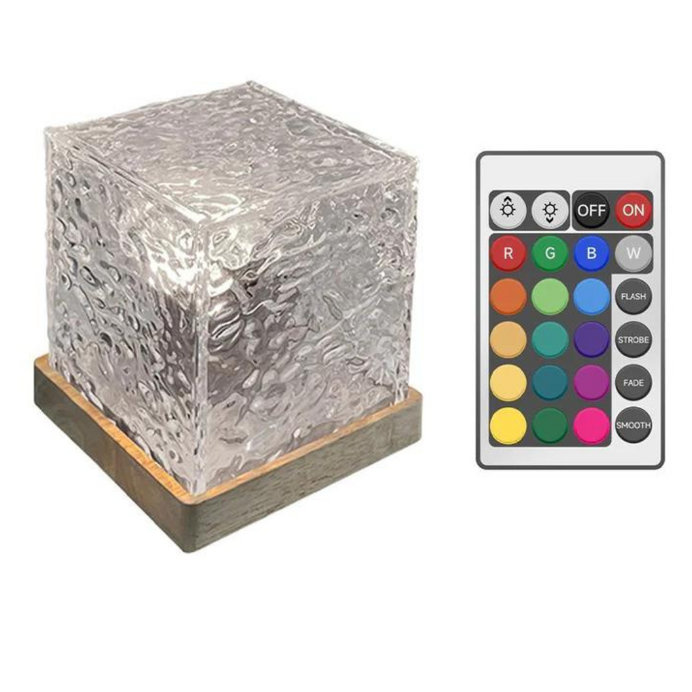 Minimalistische Kubus Tafellamp – Moderne Geometrische LED-verlichting voor Huisdecoratie