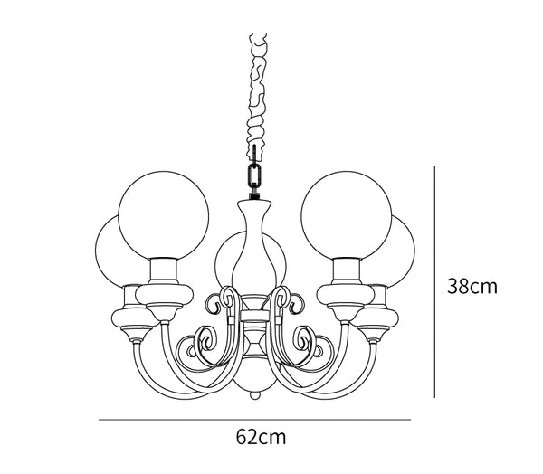 Moderne artistieke kroonluchter hanglamp – Elegante groene glazen design