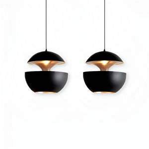 Artistieke Apple Hanglamp – Zwart Wit E27 Plafondlamp voor Moderne Interieurs