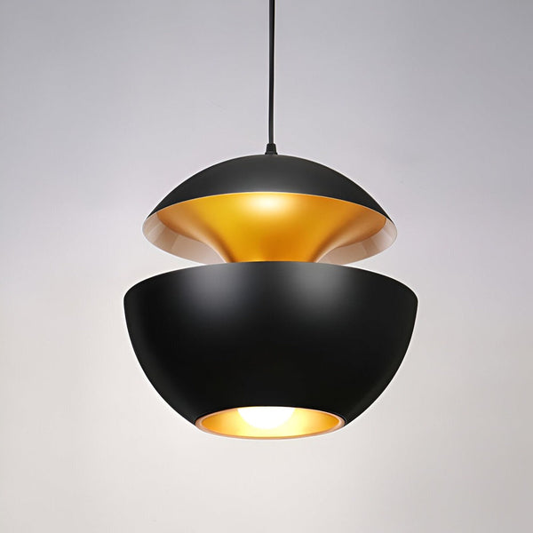 Artistieke Apple Hanglamp – Zwart Wit E27 Plafondlamp voor Moderne Interieurs
