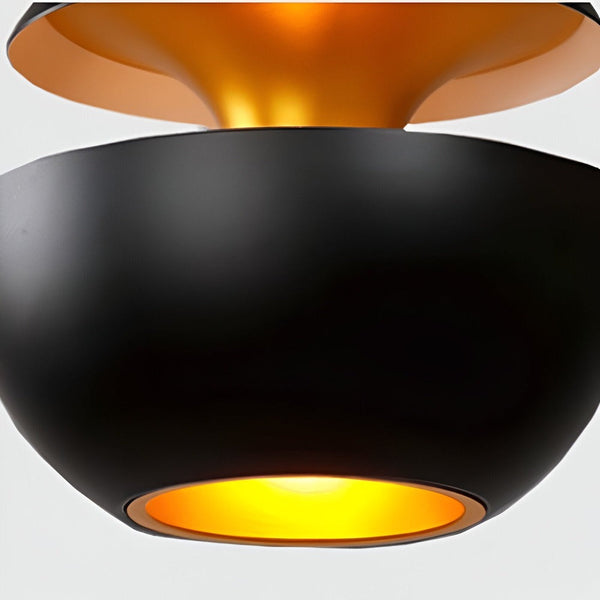 Artistieke Apple Hanglamp – Zwart Wit E27 Plafondlamp voor Moderne Interieurs