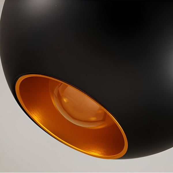 Artistieke Apple Hanglamp – Zwart Wit E27 Plafondlamp voor Moderne Interieurs