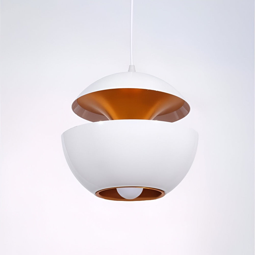 Artistieke Apple Hanglamp – Zwart Wit E27 Plafondlamp voor Moderne Interieurs