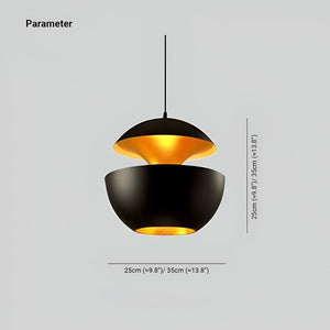 Artistieke Apple Hanglamp – Zwart Wit E27 Plafondlamp voor Moderne Interieurs