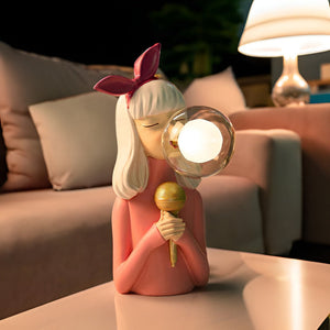 Charmante BubbleFairies Tafellamp – Magische Beeldlamp met Meisjesfiguren
