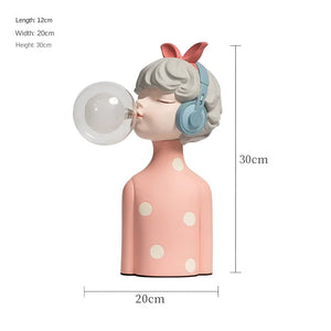 Charmante BubbleFairies Tafellamp – Magische Beeldlamp met Meisjesfiguren