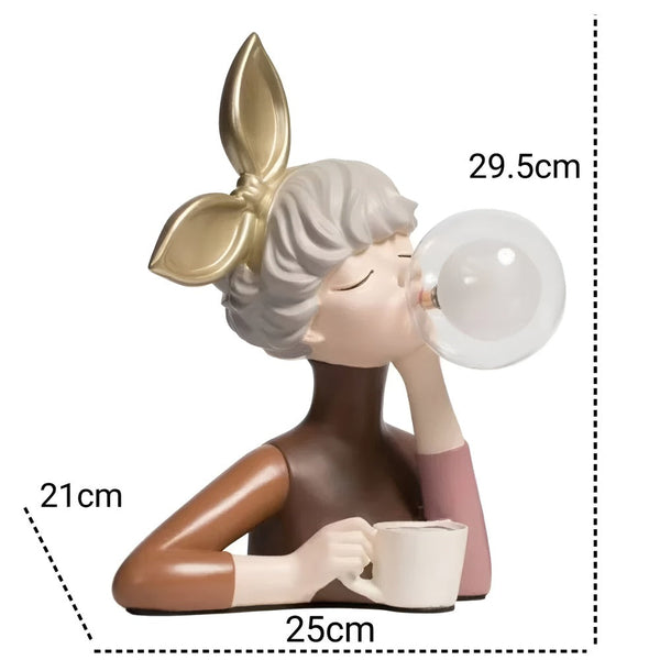 Charmante BubbleFairies Tafellamp – Magische Beeldlamp met Meisjesfiguren