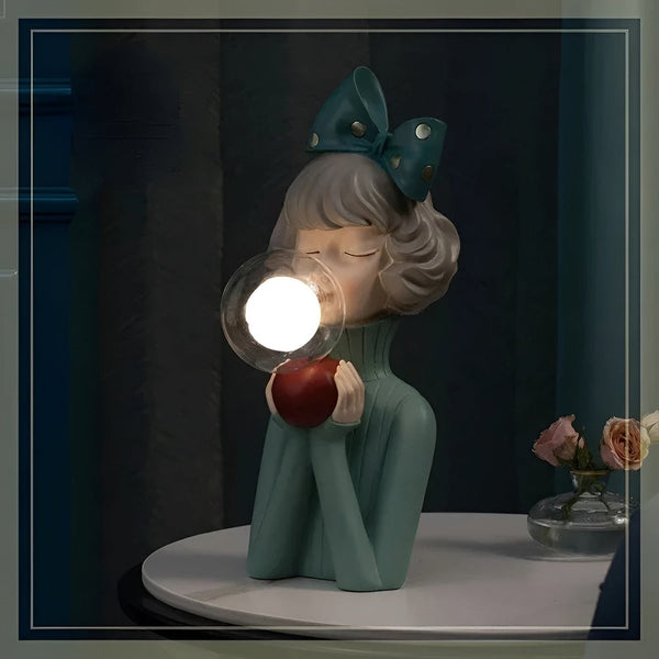 Charmante BubbleFairies Tafellamp – Magische Beeldlamp met Meisjesfiguren