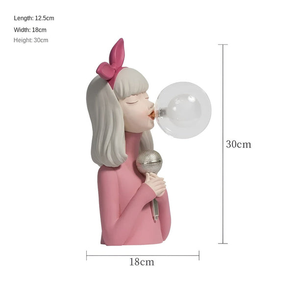 Charmante BubbleFairies Tafellamp – Magische Beeldlamp met Meisjesfiguren