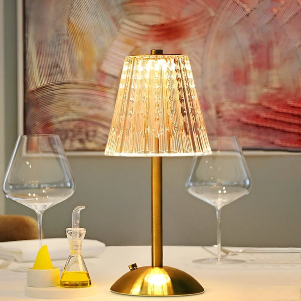 Vintage Draadloze Tafellamp met Instelbaar Licht – Oplaadbaar
