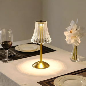 Vintage Draadloze Tafellamp met Instelbaar Licht – Oplaadbaar