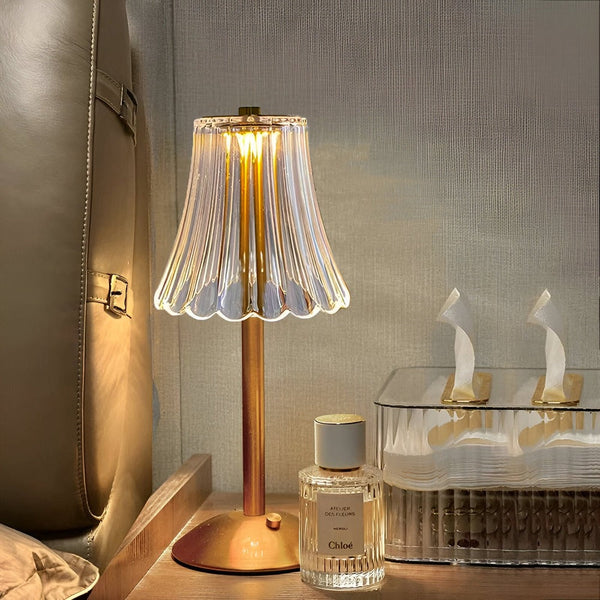 Vintage Draadloze Tafellamp met Instelbaar Licht – Oplaadbaar