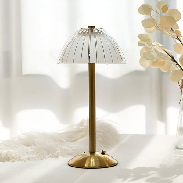 Vintage Draadloze Tafellamp met Instelbaar Licht – Oplaadbaar