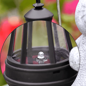 Zonne-energie Tuinlamp met Kat Beeld – Betoverende Buiten Decoratie