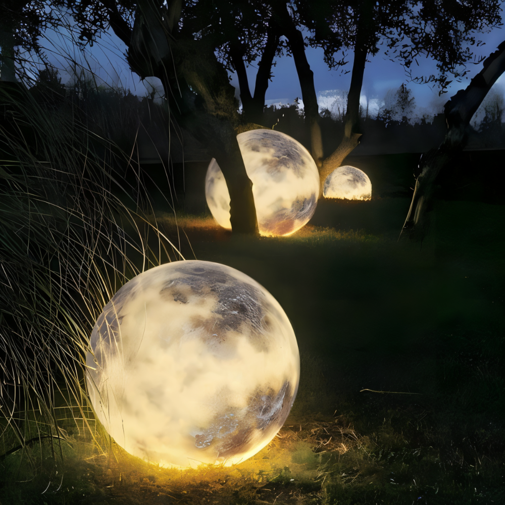 Zonne-energie Maanlamp voor de Tuin – IP65 Waterdichte LED Buitenlamp
