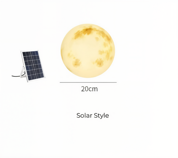 Zonne-energie Maanlamp voor de Tuin – IP65 Waterdichte LED Buitenlamp