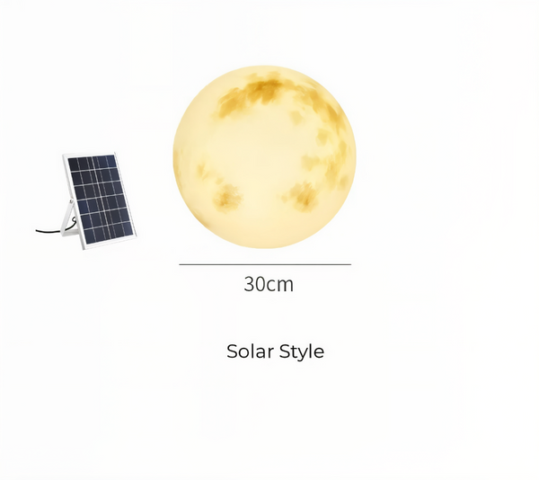 Zonne-energie Maanlamp voor de Tuin – IP65 Waterdichte LED Buitenlamp