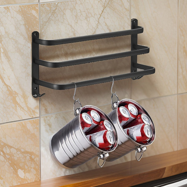 Ruimtebesparende Wandgemonteerde Handdoekrek – Moderne Badkamer Organizer