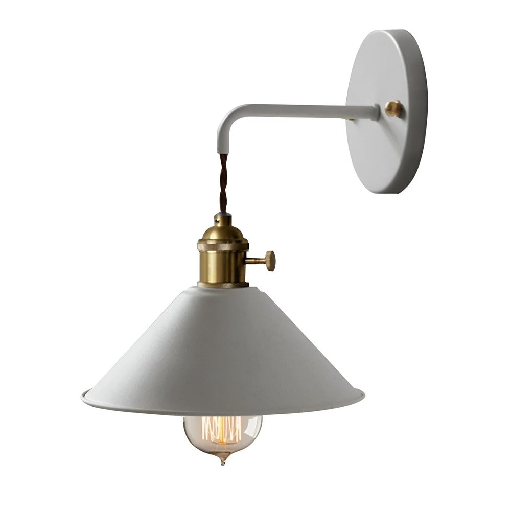 Retro Vintage Wandlamp – Kegelvormige Metalen Wandlamp voor Woondecoratie