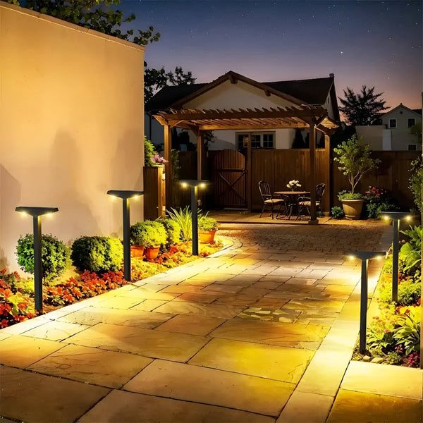 4-Pack Zonne Tuinlampen – Energiezuinige Buitenverlichting voor Terras & Pad