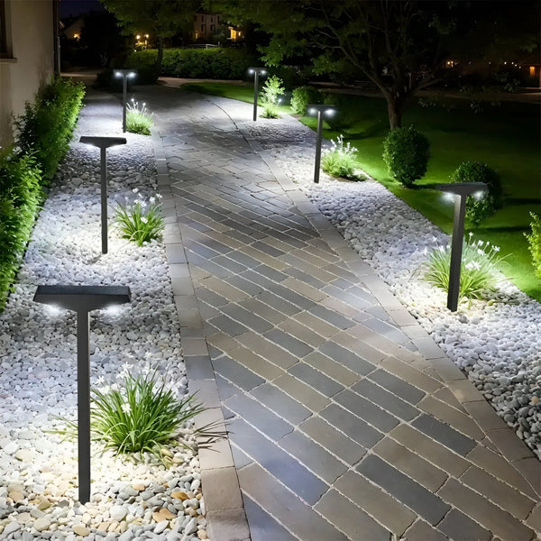 4-Pack Zonne Tuinlampen – Energiezuinige Buitenverlichting voor Terras & Pad